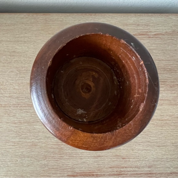 Vintage Wood Candlestick Holder - Picture 4 of 7